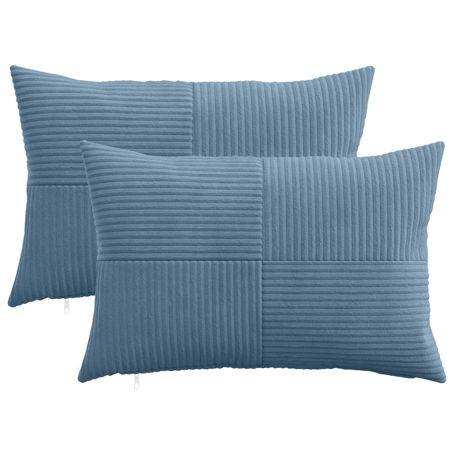 Pudebetræk 2 pcs ALMELO Blå 50 x 80 cm cordfløjl