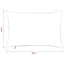 Pudebetræk 6 pcs ALMELO Gul 50 x 80 cm cordfløjl