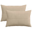 Pudebetræk 2 pcs ALMELO Gråbrun 50 x 80 cm cordfløjl