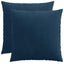 Pudebetræk 2 pcs ALMELO Mørkeblå 55 x 55 cm cordfløjl