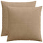 Pudebetræk 2 pcs ALMELO Brun 55 x 55 cm cordfløjl