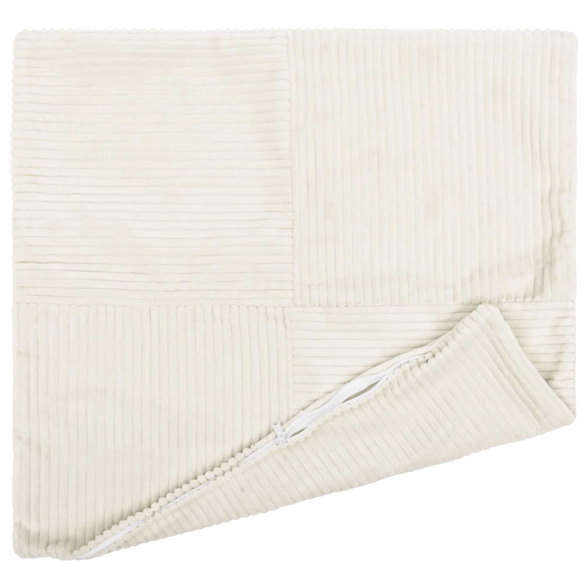 Pudebetræk 6 pcs ALMELO Cremefarvet 60 x 60 cm cordfløjl