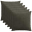 Pudebetræk 6 pcs ALMELO Antracit 60 x 60 cm cordfløjl