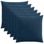 Pudebetræk 6 pcs ALMELO Mørkeblå 60 x 60 cm cordfløjl