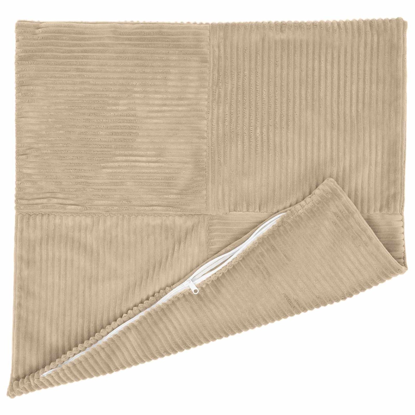 Pudebetræk 6 pcs ALMELO Gråbrun 60 x 60 cm cordfløjl
