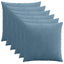 Pudebetræk 6 pcs ALMELO Blå 65 x 65 cm cordfløjl
