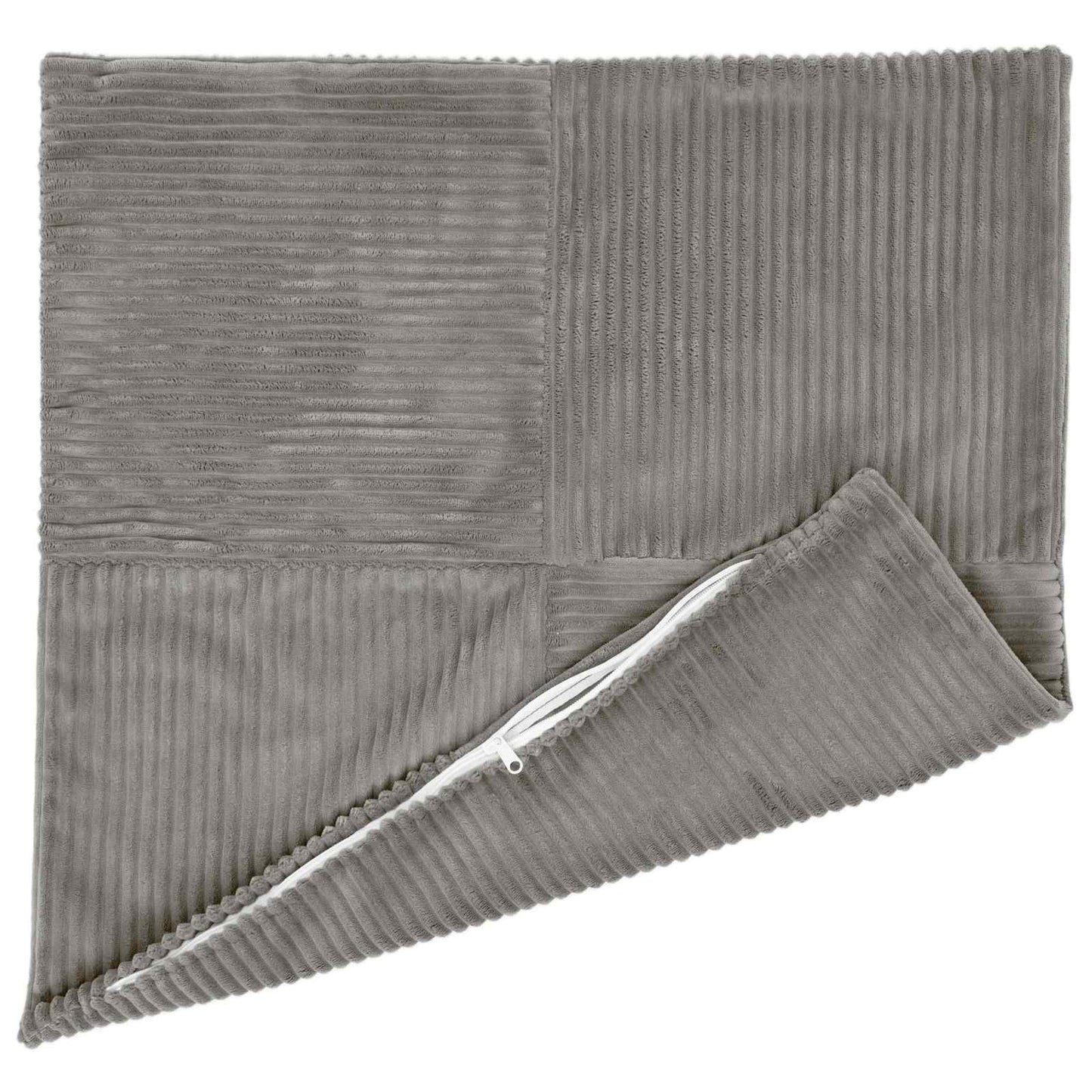 Pudebetræk 6 pcs ALMELO Lysegrå 70 x 70 cm cordfløjl