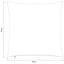 Pudebetræk 2 pcs ALMELO Mørkegrå 70 x 70 cm cordfløjl