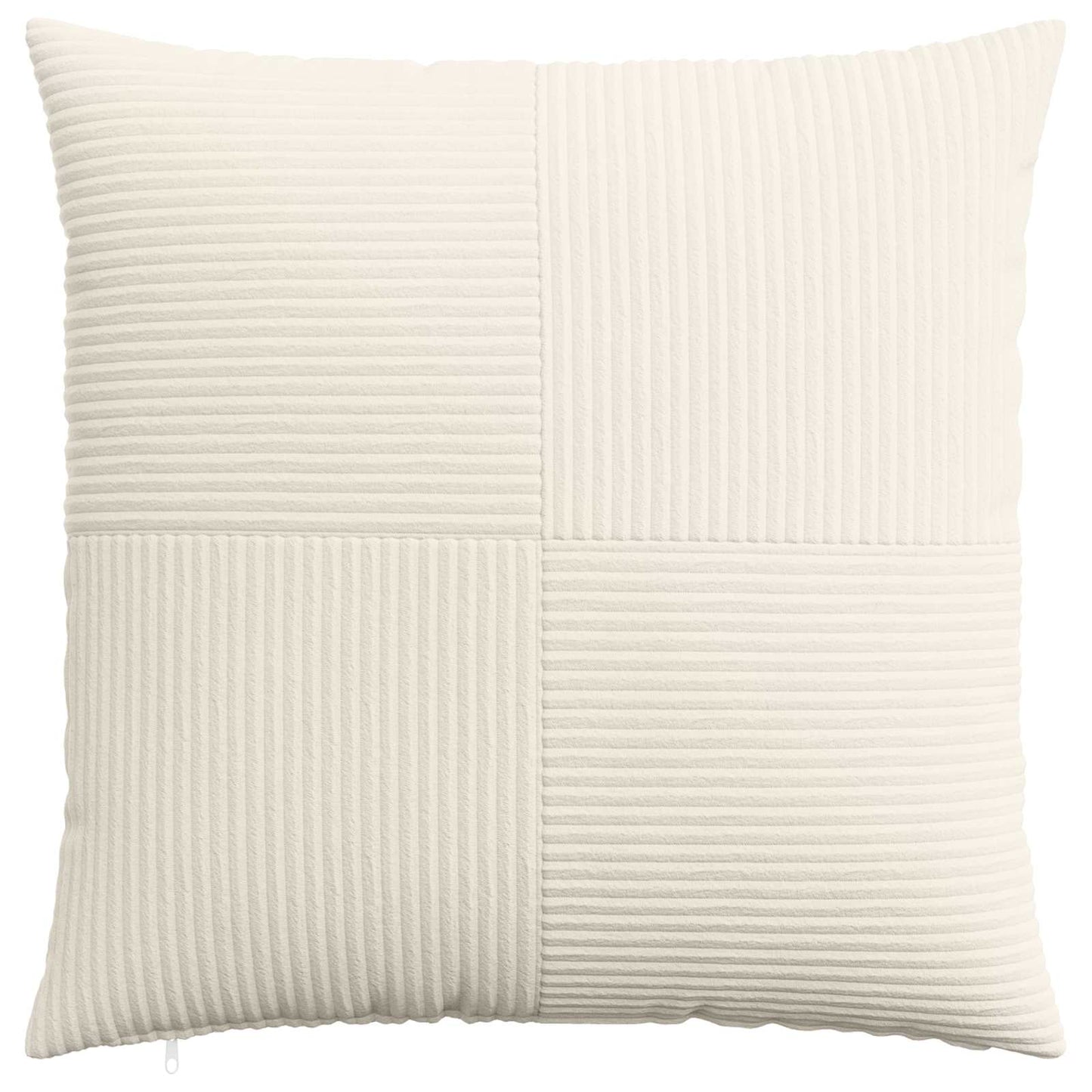 Pudebetræk 6 stk. ALMELO Cremefarvet 70 x 70 cm cordfløjl