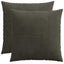 Pudebetræk 2 pcs ALMELO Antracit 80 x 80 cm cordfløjl