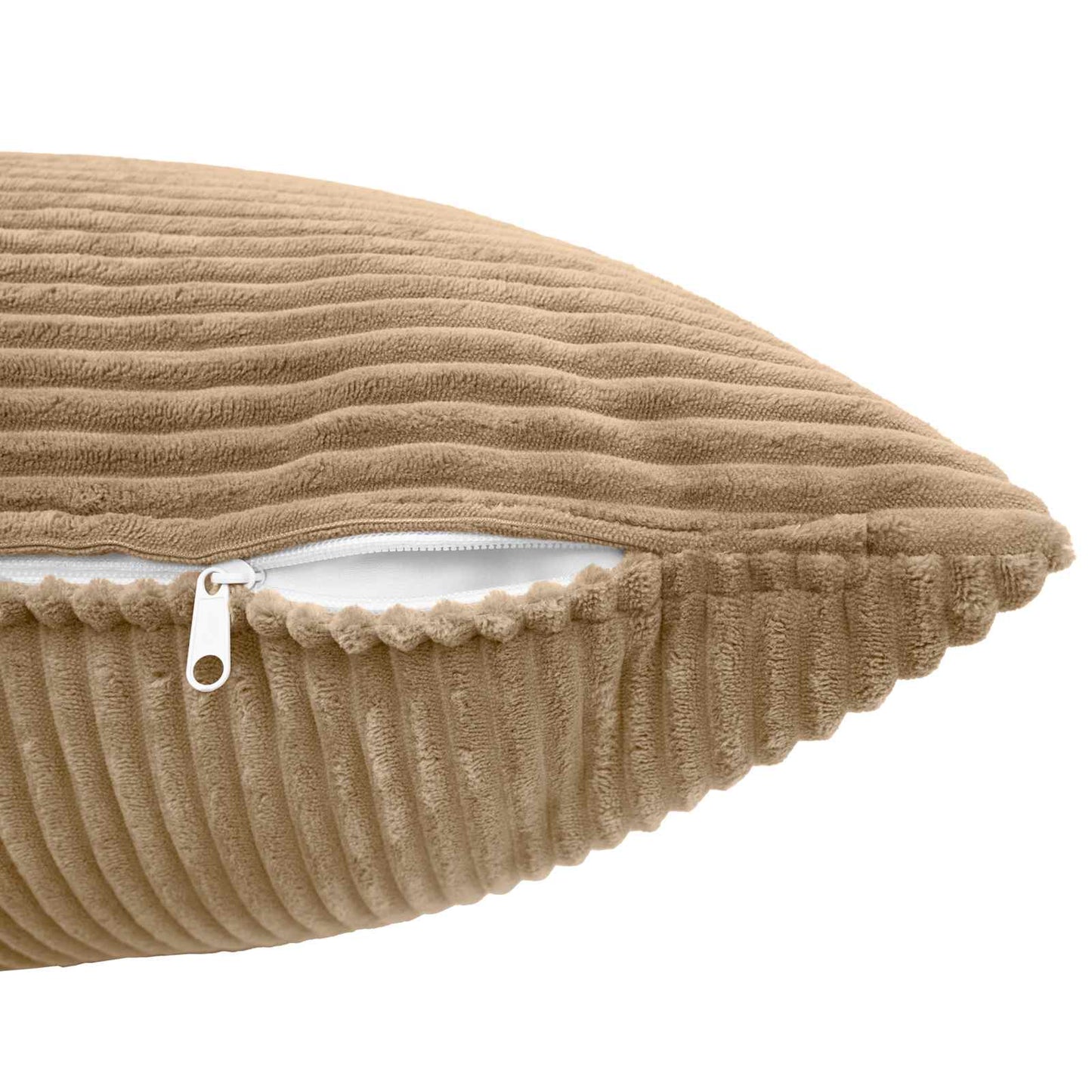 Pudebetræk 2 pcs ALMELO Brun 80 x 80 cm cordfløjl