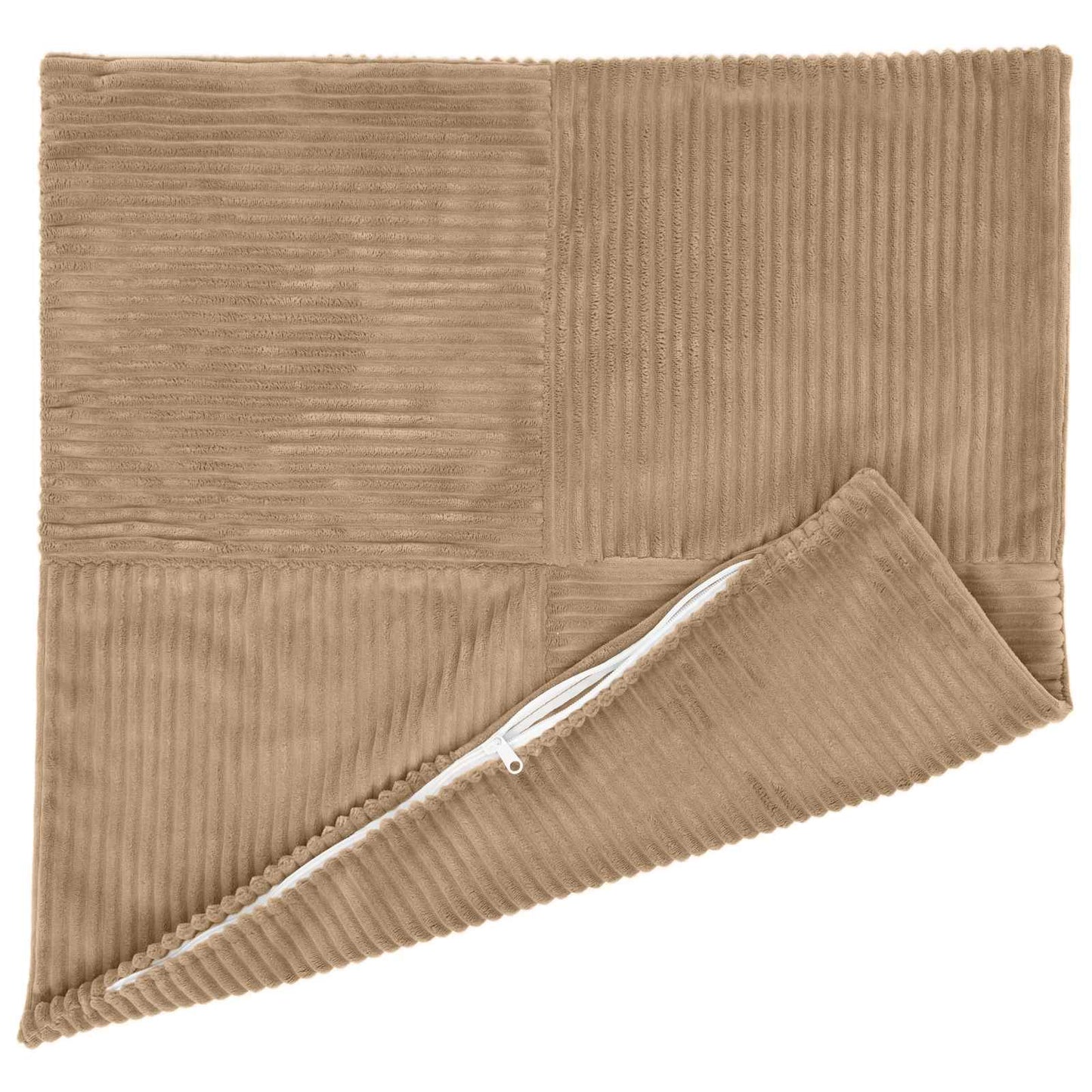 Pudebetræk 2 pcs ALMELO Brun 80 x 80 cm cordfløjl