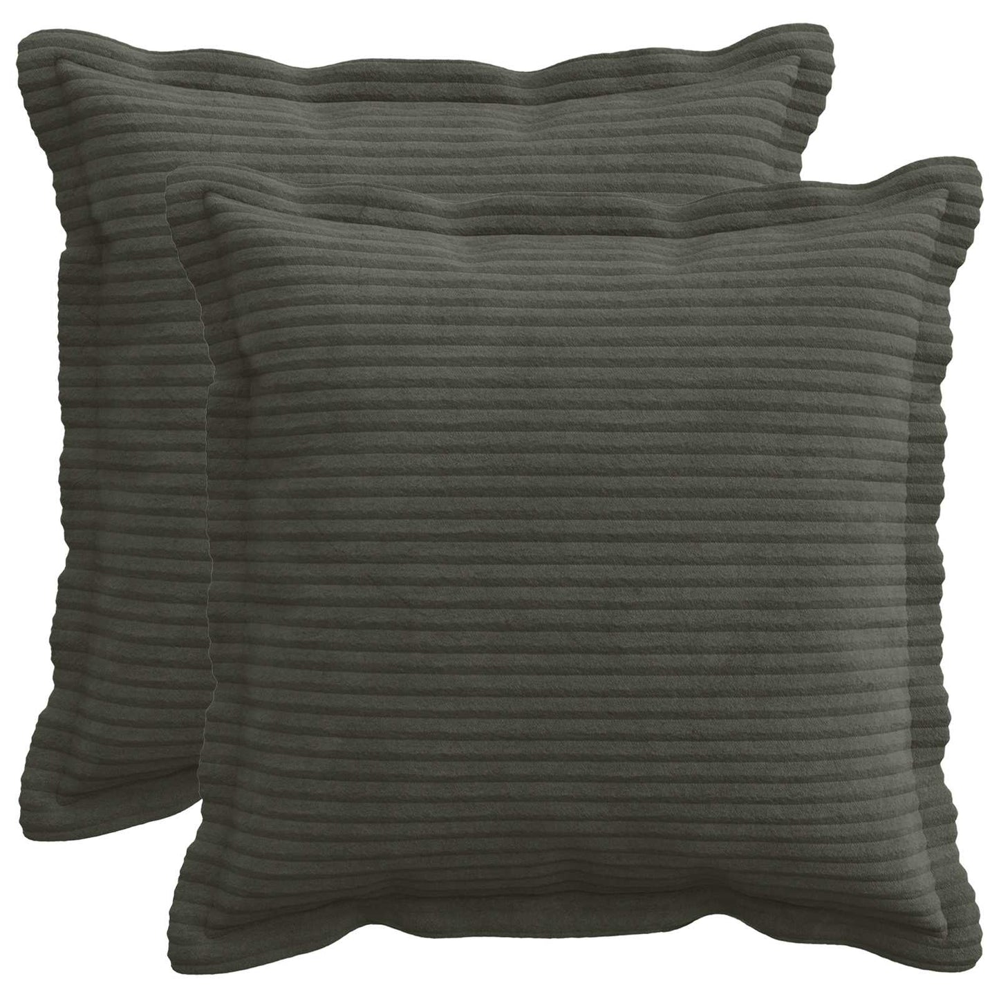 Pudebetræk 2 stk. HOUTEN Antracit 30 x 30 cm cordfløjl