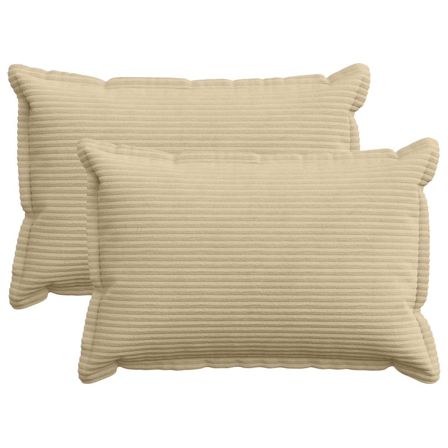 Pudebetræk 2 stk. HOUTEN Lys Grøn Grå 30 x 50 cm cordfløjl
