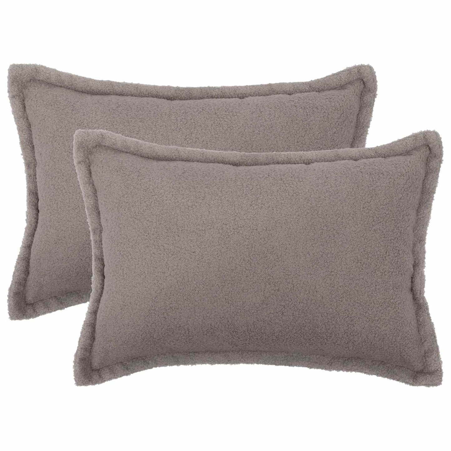 Pudebetræk 2 pcs HOUTEN Lysegrå 30 x 50 cm Bouclé
