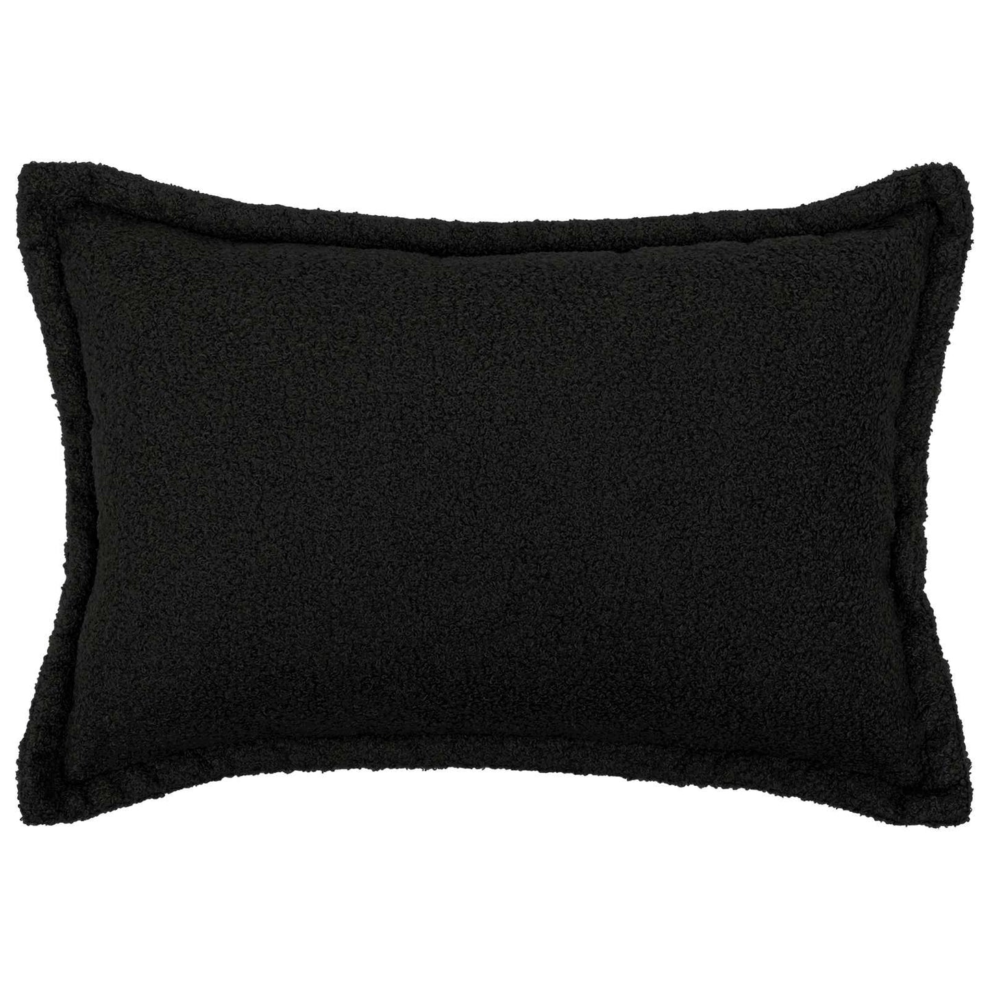 Pudebetræk 6 pcs HOUTEN Sort 30 x 50 cm Bouclé