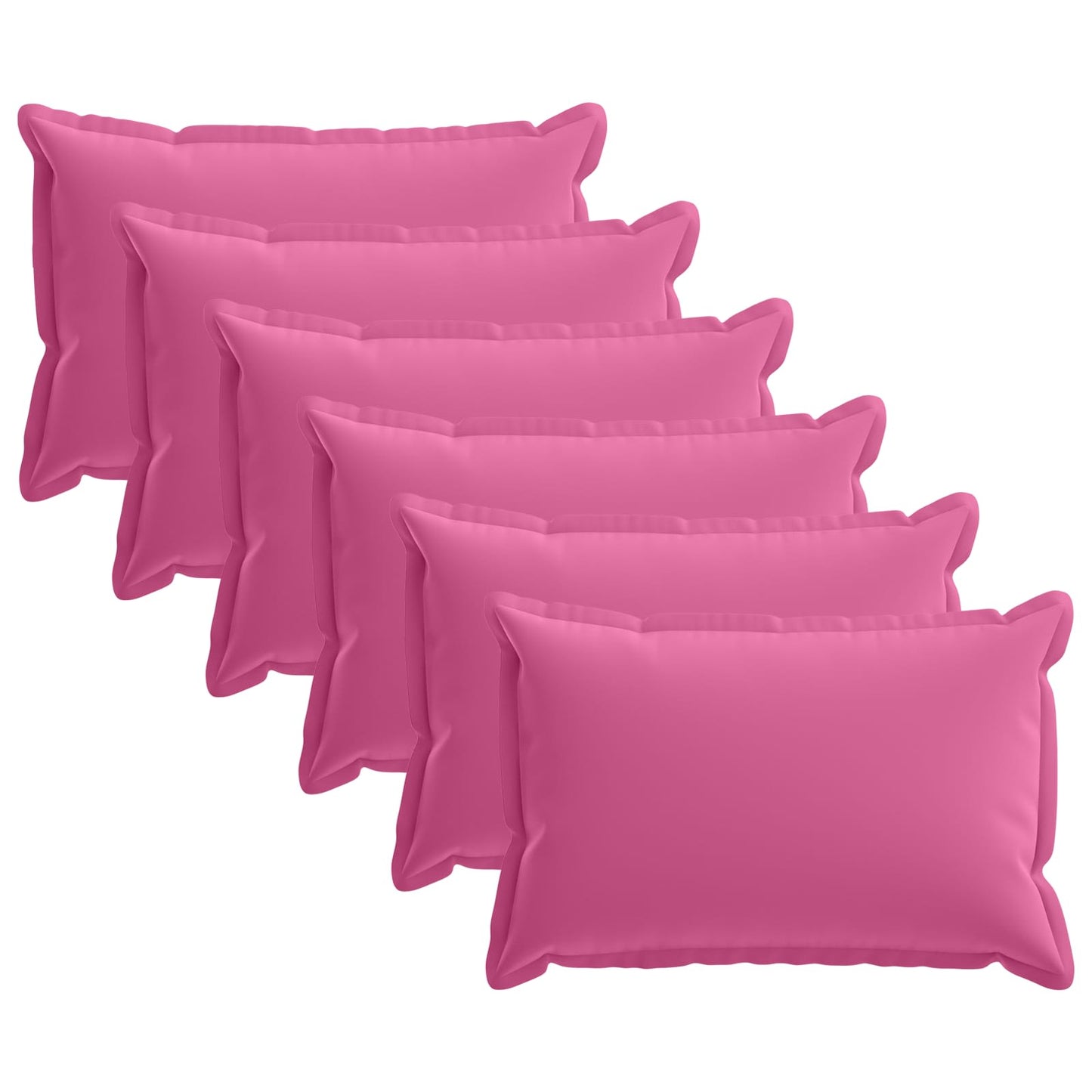 Pudebetræk 6 stk. HOUTEN Lyserød 30 x 50 cm Polyester