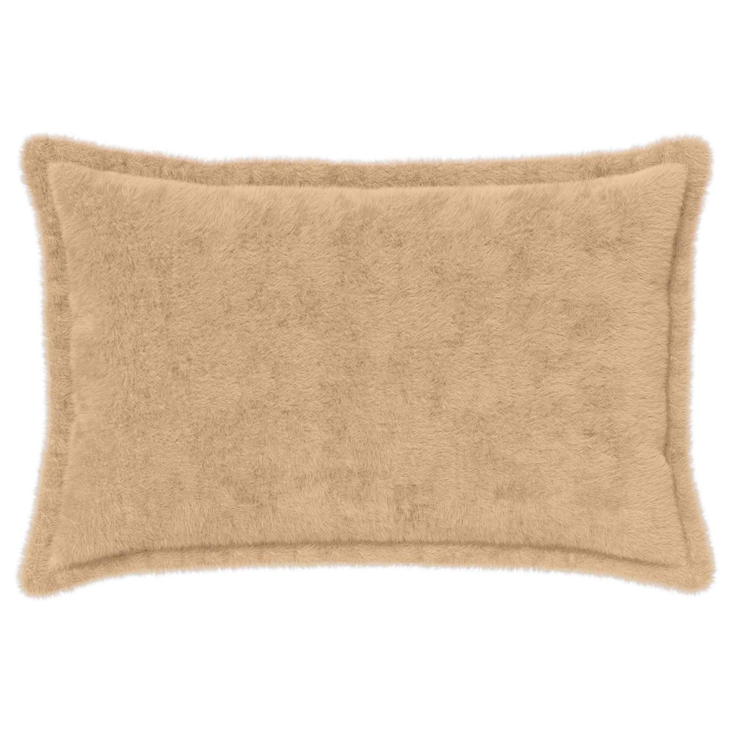 Pudebetræk 2 stk. HOUTEN Cremefarvet 30 x 50 cm Faux Kanin Pels
