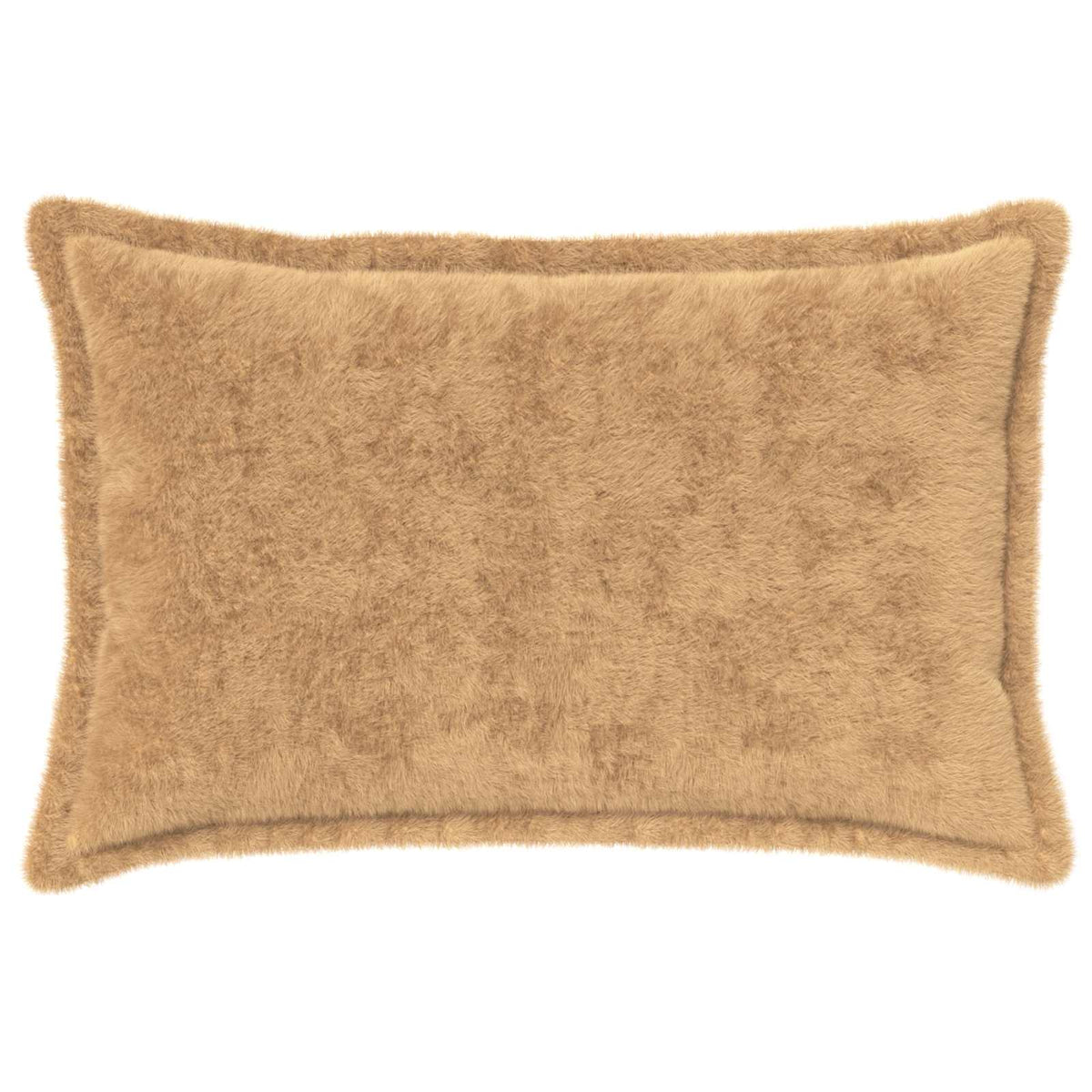 Pudebetræk 6 stk. HOUTEN Gråbrun 30 x 50 cm Faux Kanin Pels