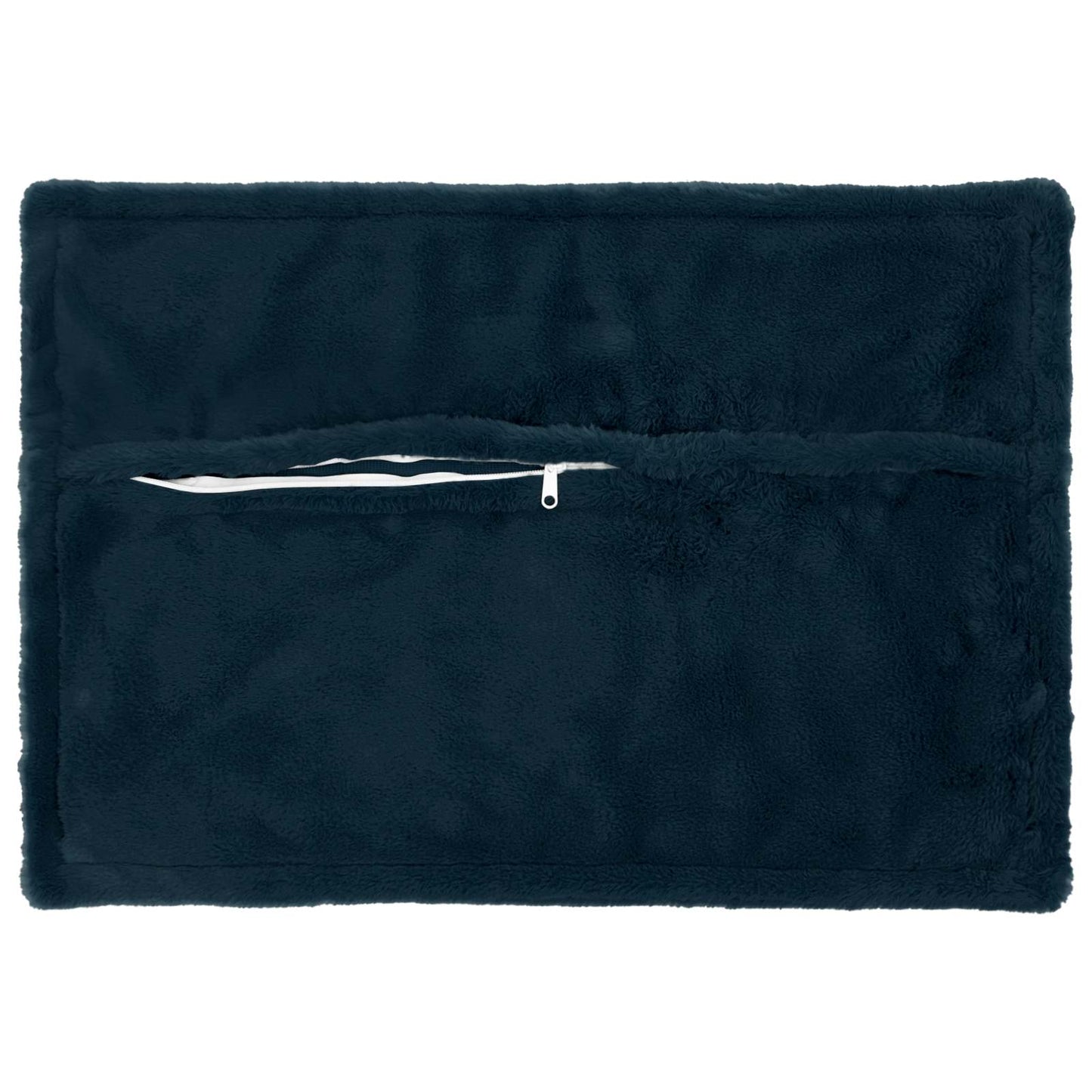 Pudebetræk 2 stk. HOUTEN Mørkeblå 30 x 50 cm Faux Kanin Pels