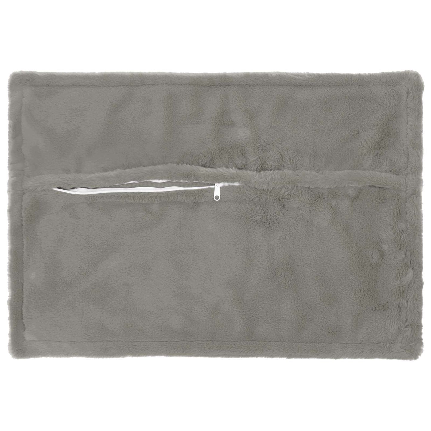 Pudebetræk 6 stk. HOUTEN Lysegrå 30 x 50 cm Faux Kanin Pels