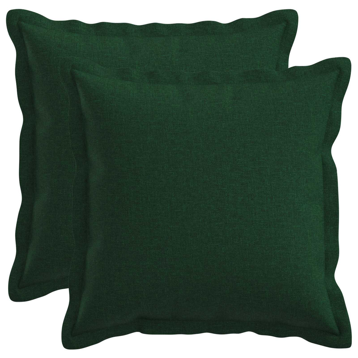 Pudebetræk 2 pcs HOUTEN Mørkegrøn 35 x 35 cm Faux Linned
