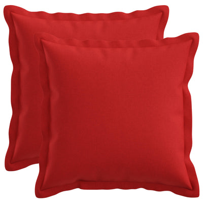 Pudebetræk 2 pcs HOUTEN Rød 35 x 35 cm Faux Linned