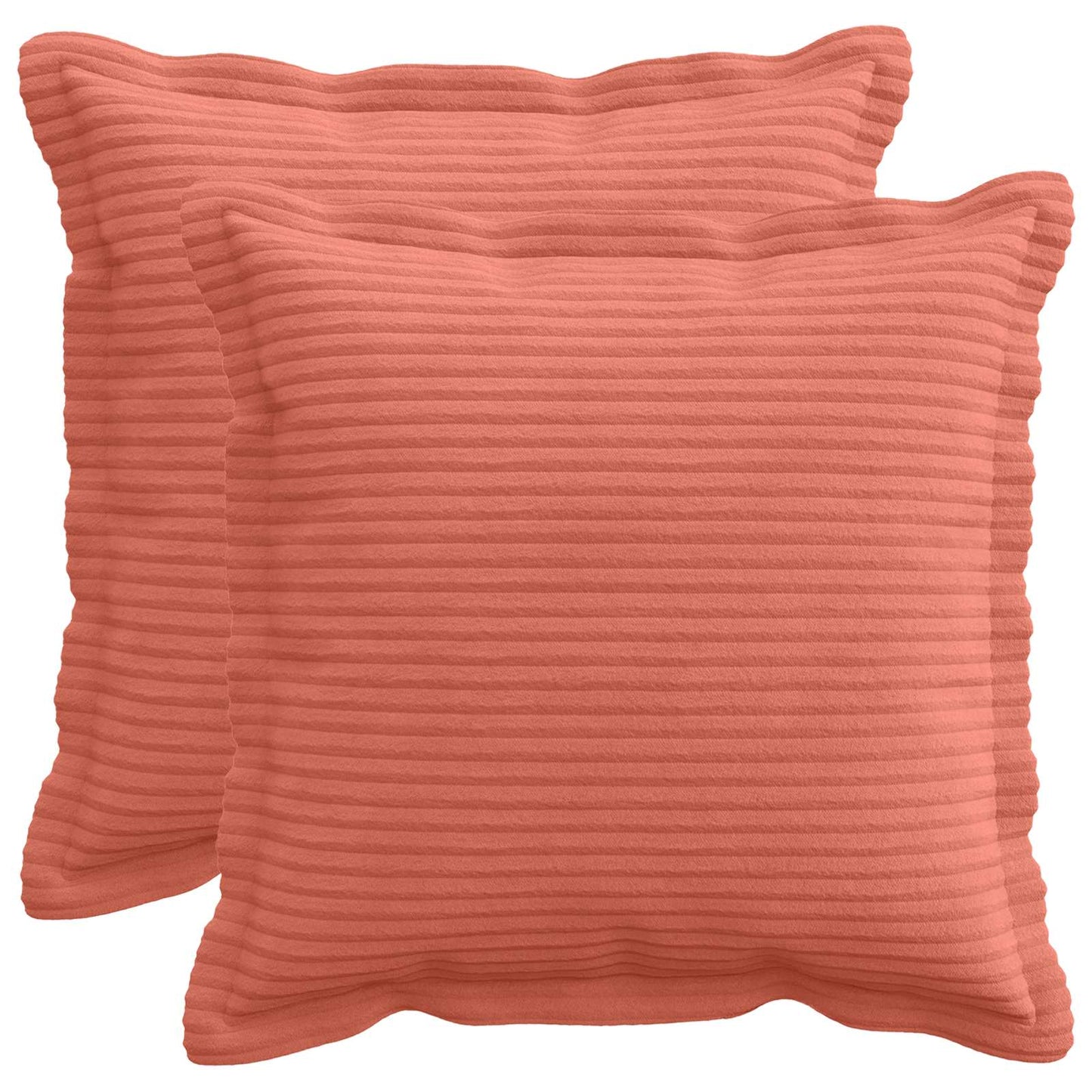 Pudebetræk 2 stk. HOUTEN Rød orange 35 x 35 cm cordfløjl