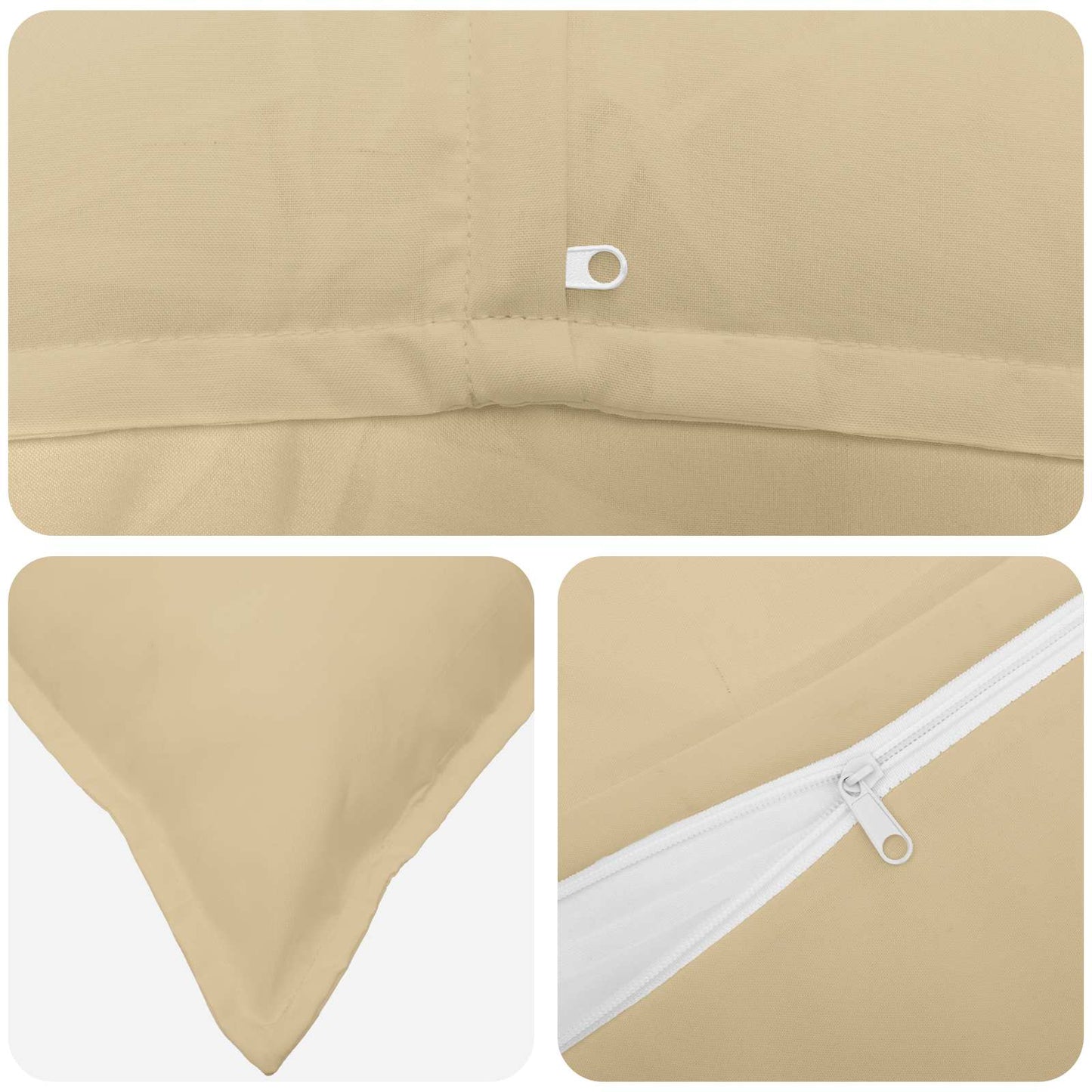 Pudebetræk 6 stk. HOUTEN Beige 35 x 35 cm Polyester