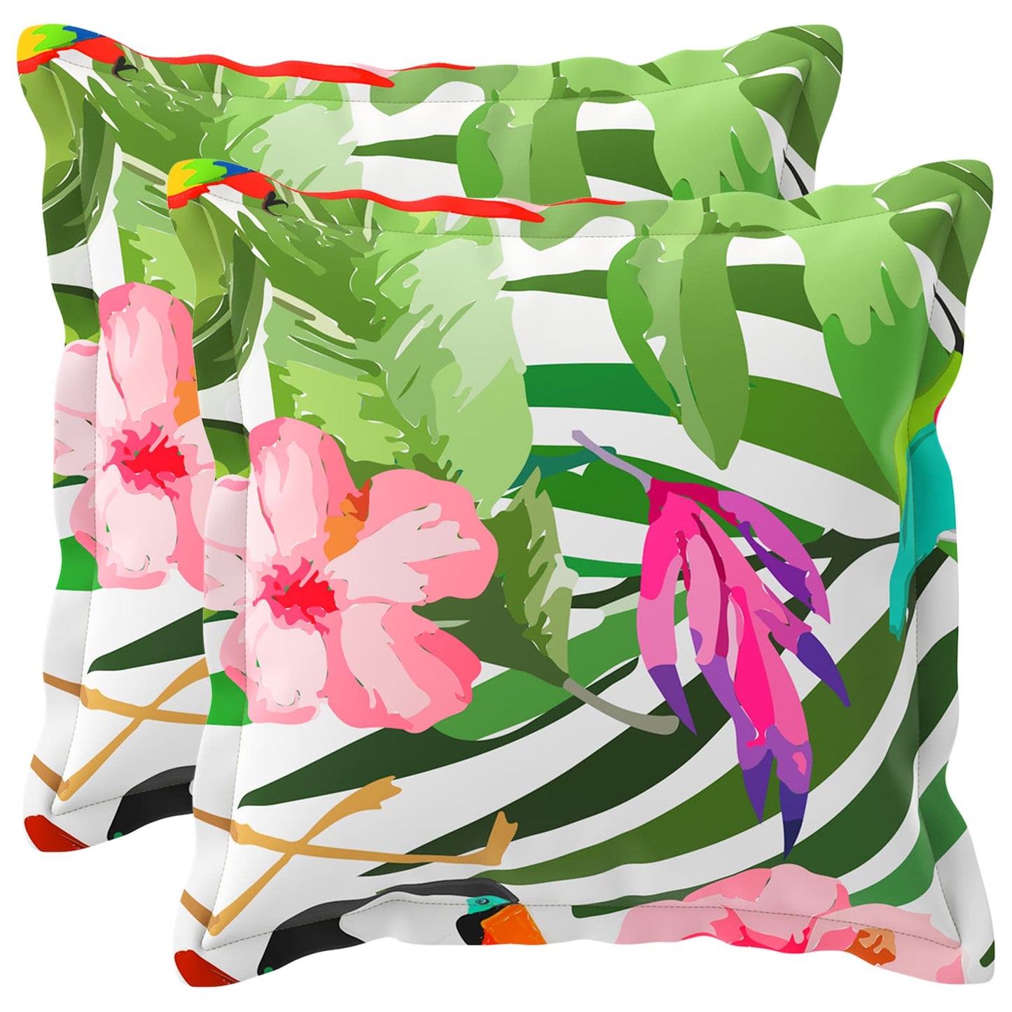 Pudebetræk 2 stk. HOUTEN Sort 35 x 35 cm Polyester