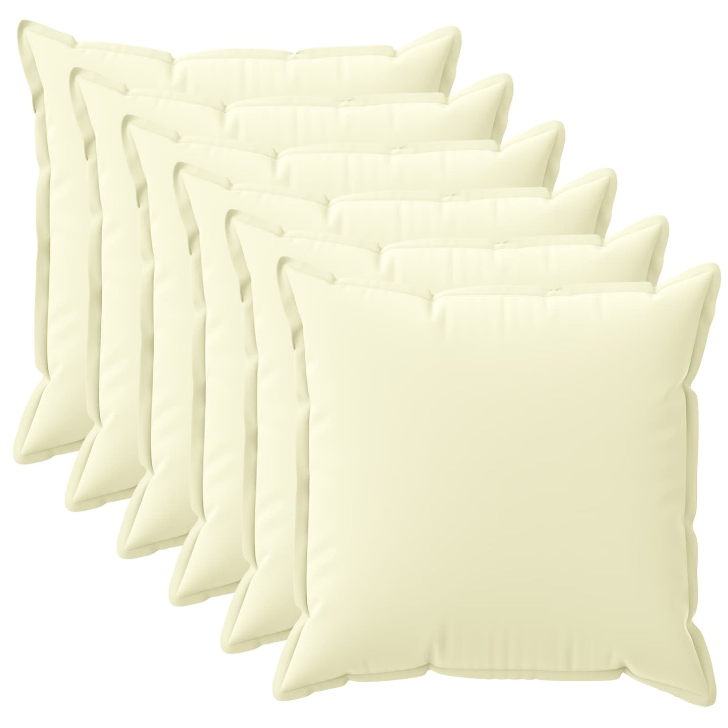 Pudebetræk 6 stk. HOUTEN Cremefarvet 35 x 35 cm Polyester