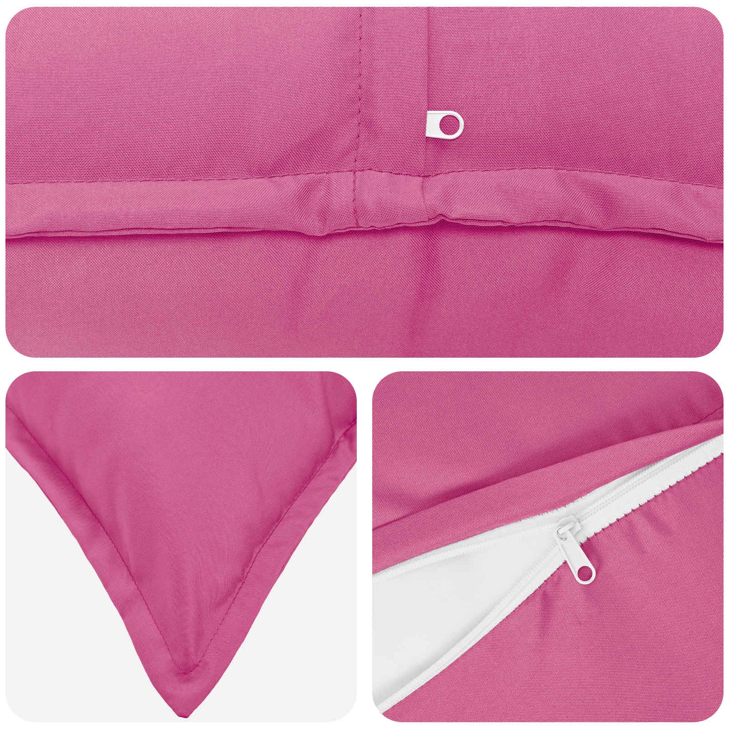 Pudebetræk 2 stk. HOUTEN Lyserød 35 x 35 cm Polyester
