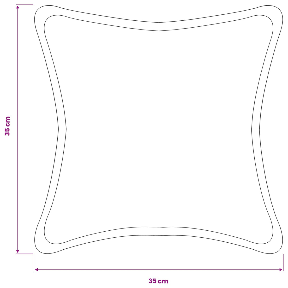 Pudebetræk 2 pcs HOUTEN Mørkegrøn 35 x 35 cm Bouclé