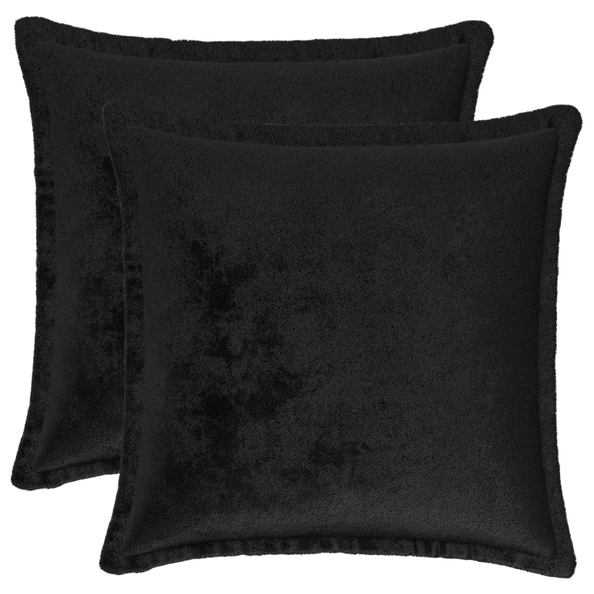 Pudebetræk 2 pcs HOUTEN Sort 35 x 35 cm Flannel