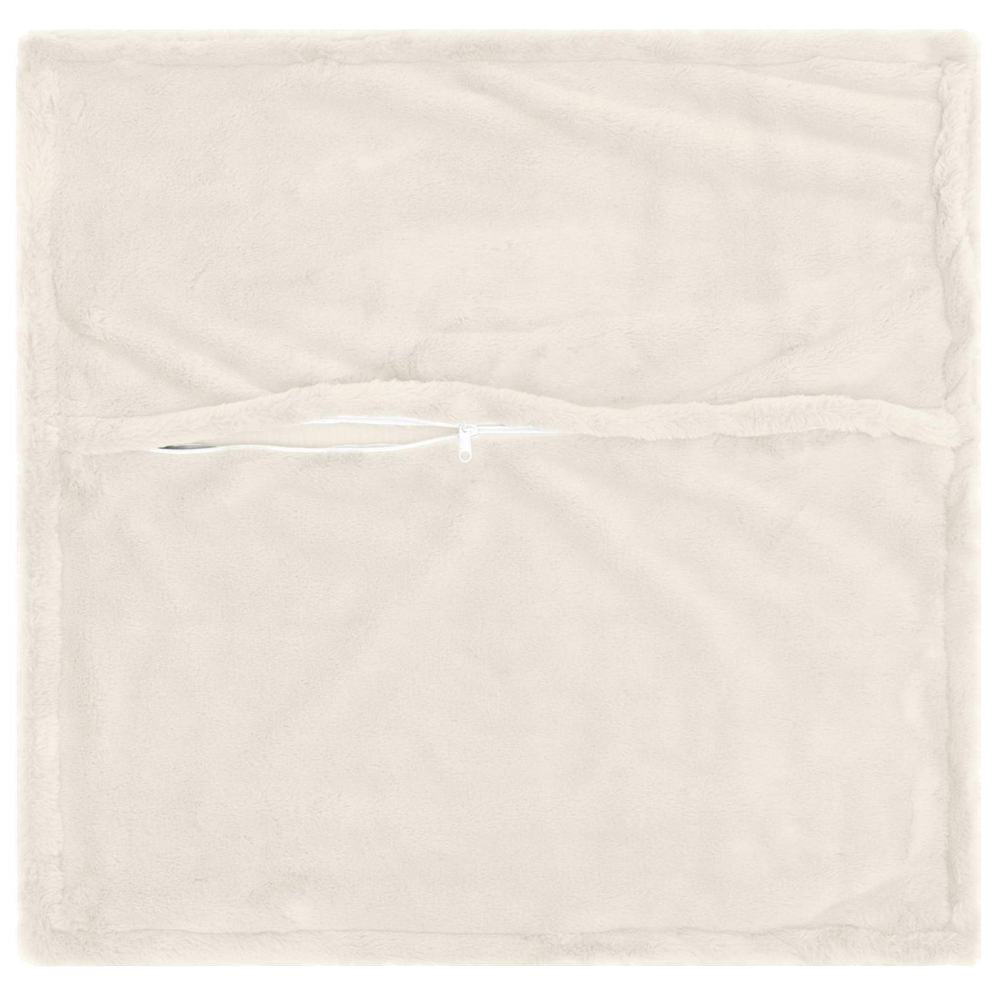 Pudebetræk 2 stk. HOUTEN Hvid 35 x 35 cm Faux Kanin Pels