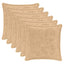 Pudebetræk 6 stk. HOUTEN Cremefarvet 35 x 35 cm Faux Kanin Pels