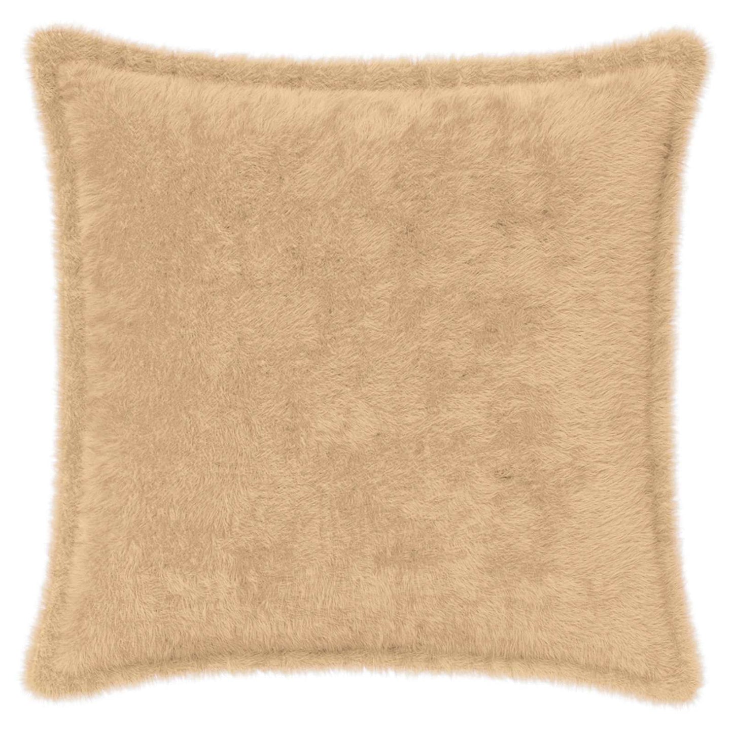Pudebetræk 6 stk. HOUTEN Cremefarvet 35 x 35 cm Faux Kanin Pels