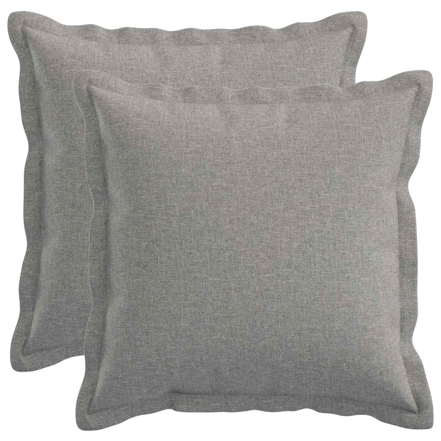 Pudebetræk 2 pcs HOUTEN Skygrå 40 x 40 cm Faux Linned