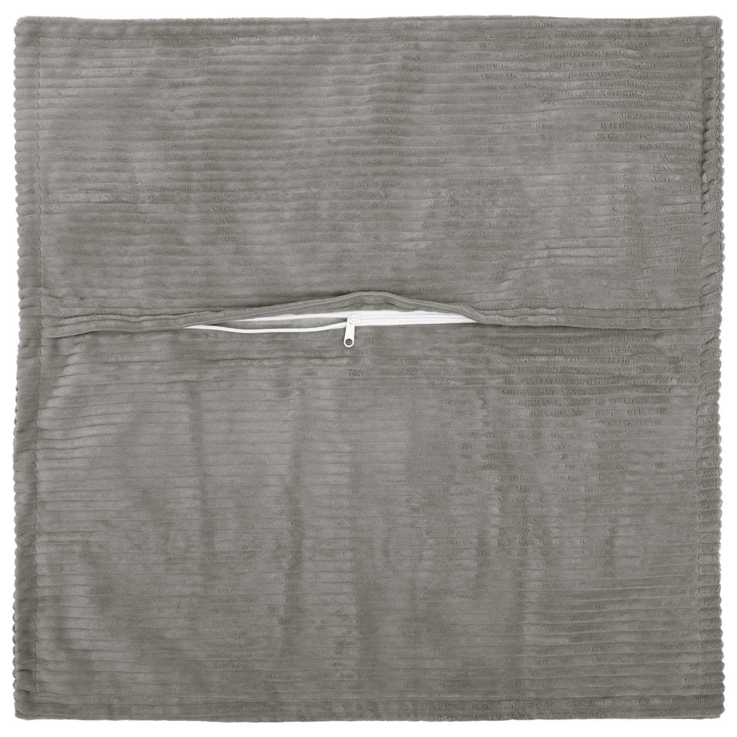 Pudebetræk 12 stk. HOUTEN Lysegrå 40 x 40 cm cordfløjl