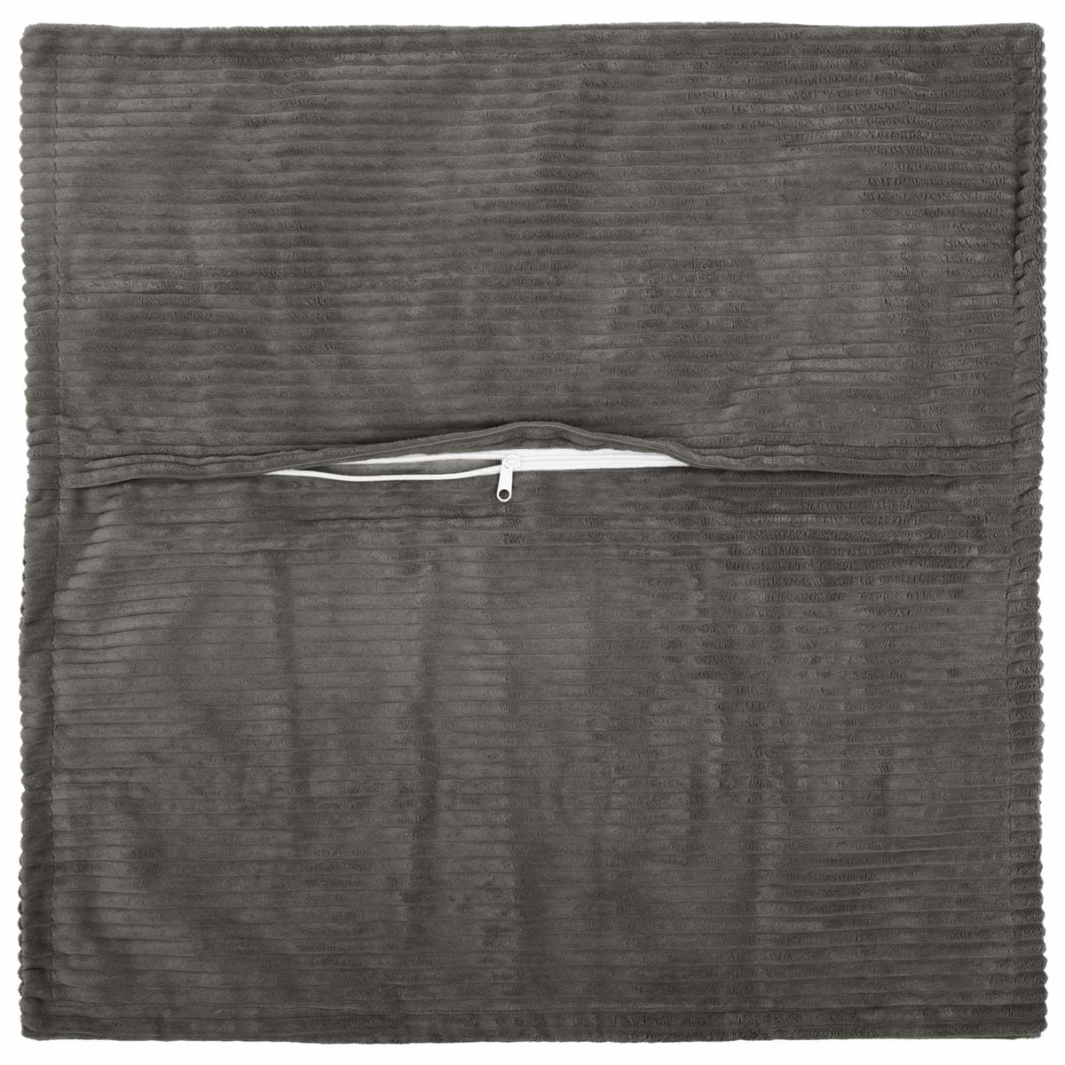 Pudebetræk 6 stk. HOUTEN Mørkegrå 40 x 40 cm cordfløjl
