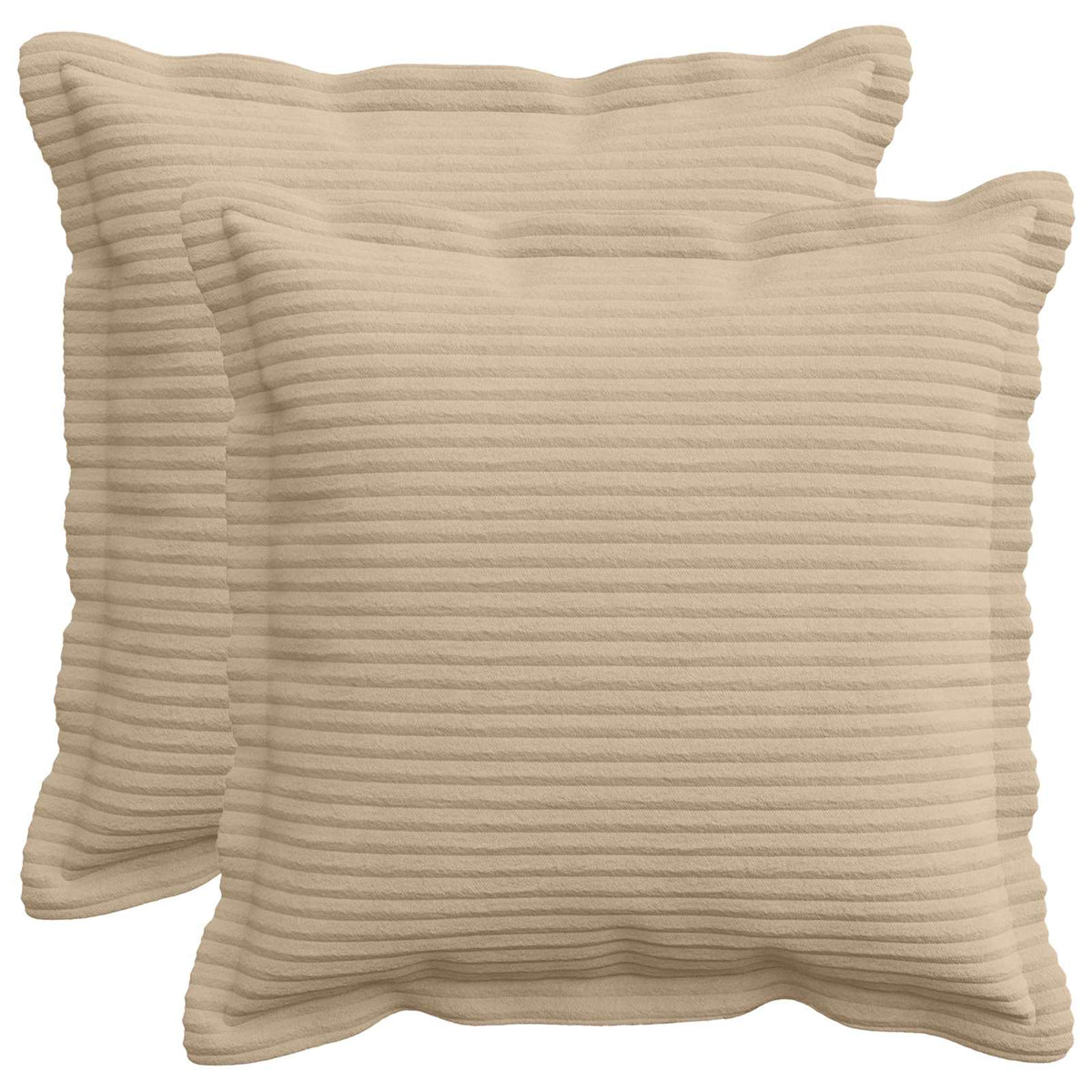 Pudebetræk 2 stk. HOUTEN Gråbrun 40 x 40 cm cordfløjl