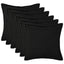 Pudebetræk 6 pcs HOUTEN Sort 40 x 40 cm Bouclé