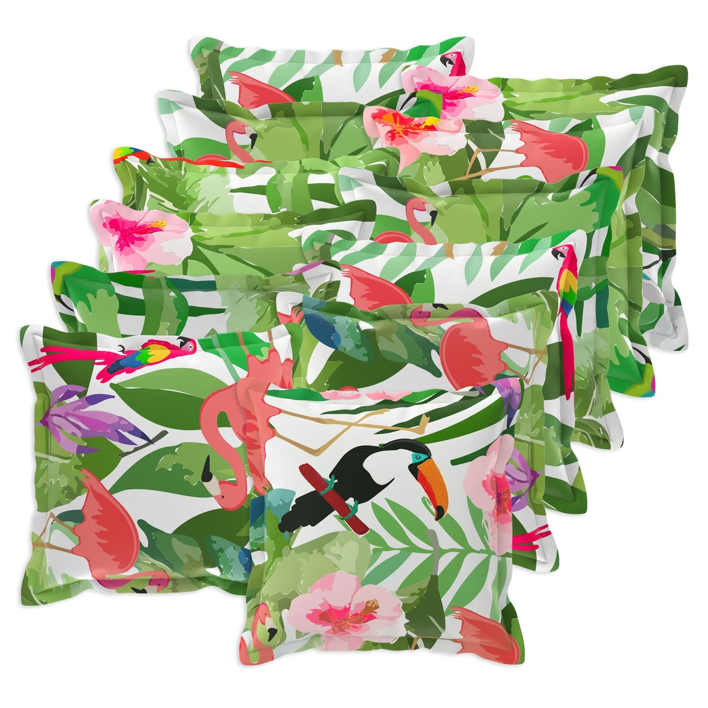 Pudebetræk 12 stk. HOUTEN Flerfarvet 40 x 40 cm Polyester