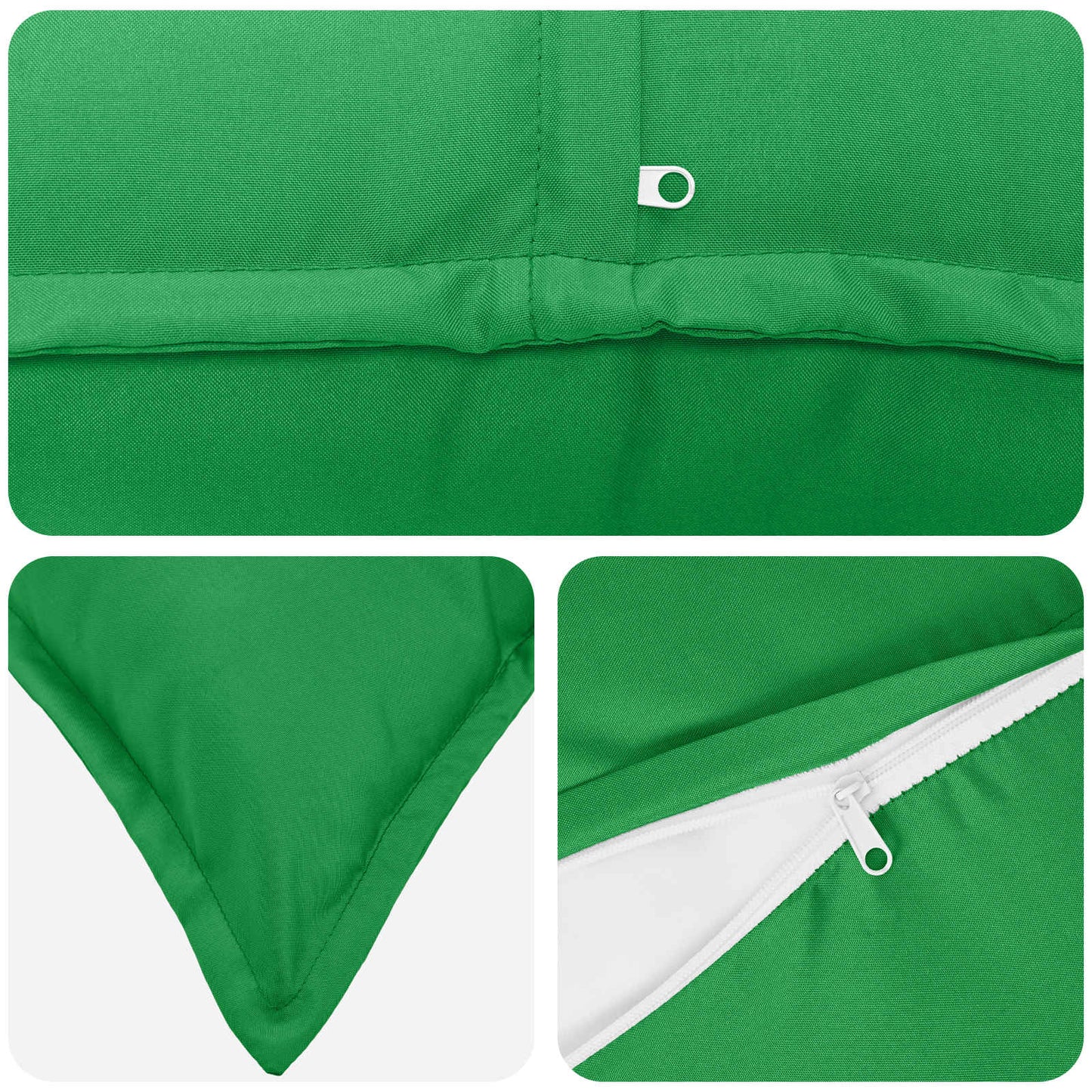 Pudebetræk 6 stk. HOUTEN Grøn 40 x 40 cm Polyester