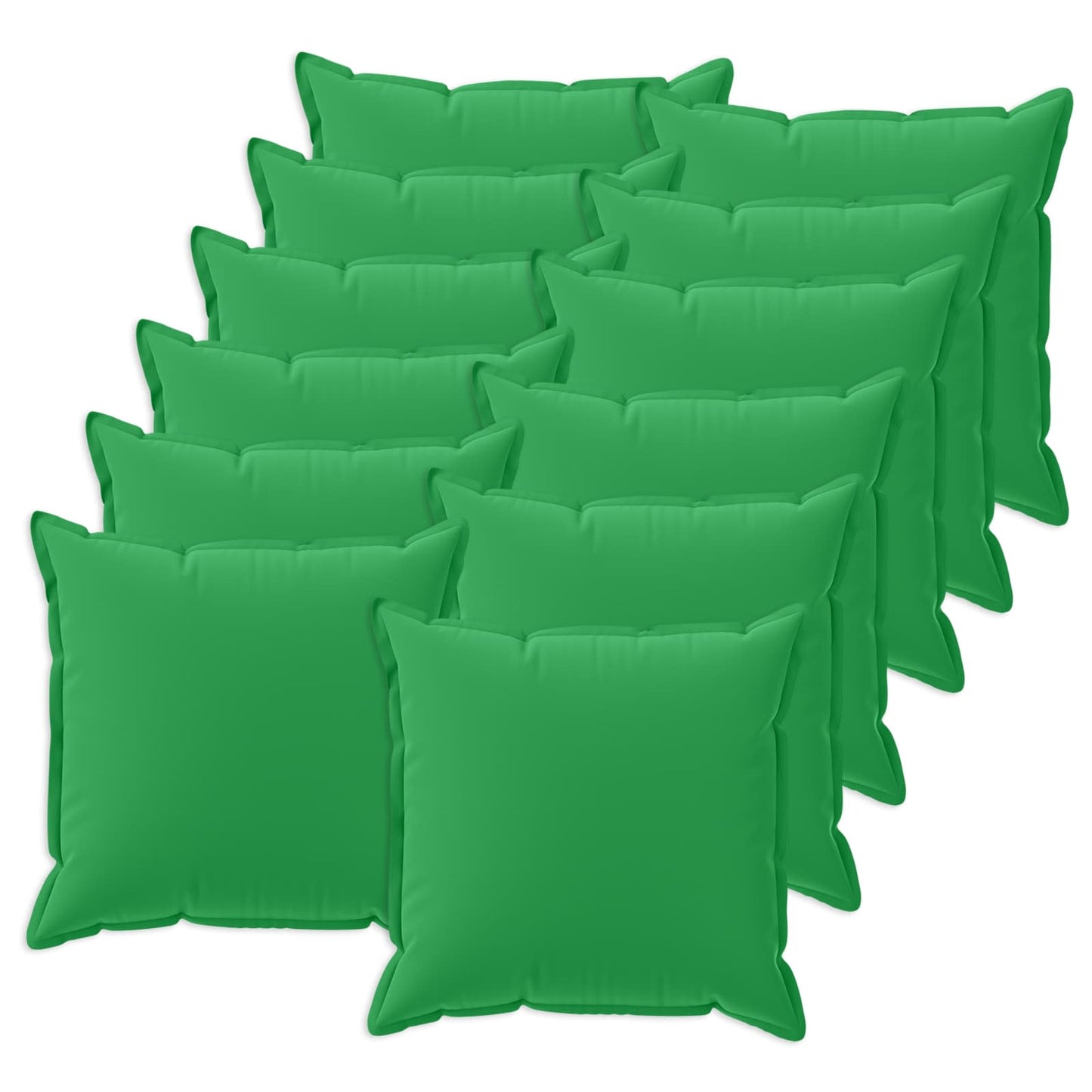 Pudebetræk 12 stk. HOUTEN Grøn 40 x 40 cm Polyester
