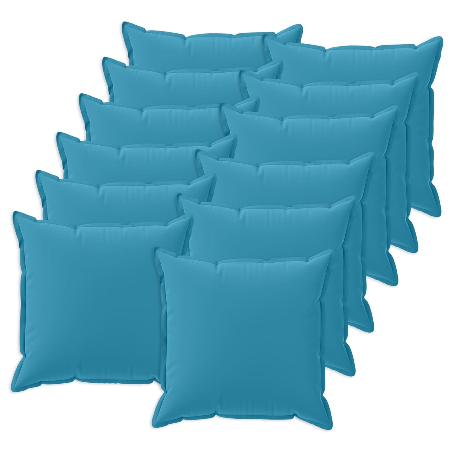 Pudebetræk 12 stk. HOUTEN Lyseblå 40 x 40 cm Polyester