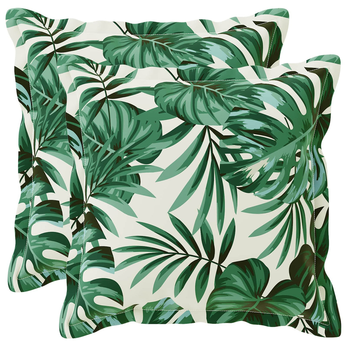 Pudebetræk 2 stk. HOUTEN Bladmønster 40 x 40 cm Polyester