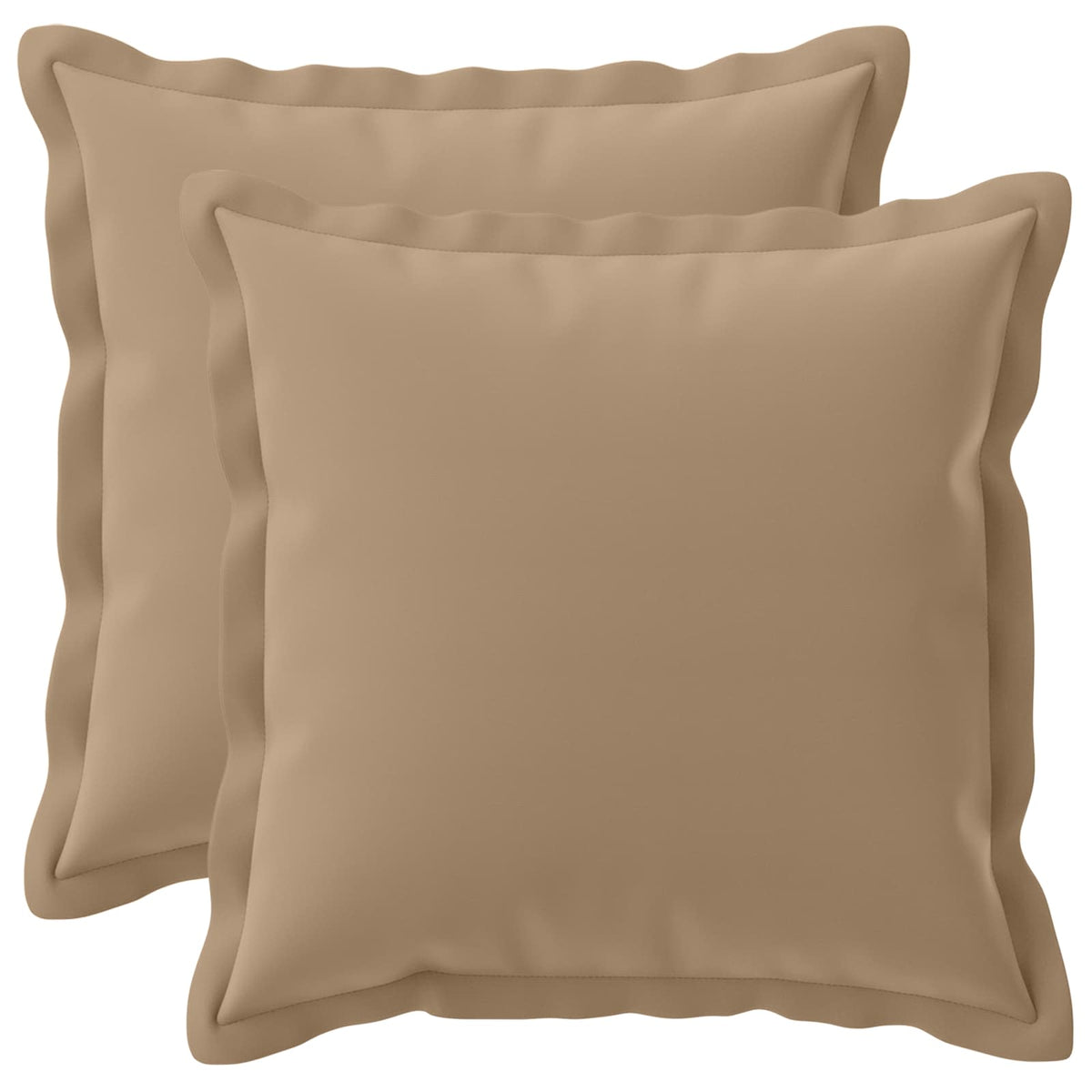 Pudebetræk 2 stk. HOUTEN Gråbrun 40 x 40 cm Polyester