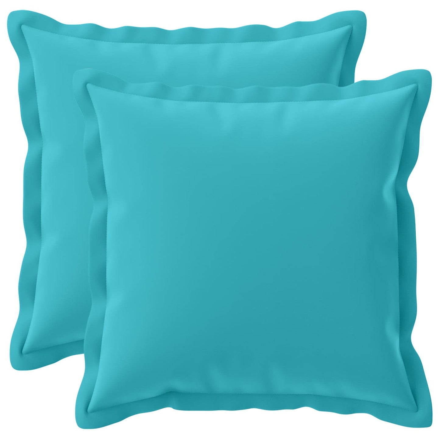 Pudebetræk 2 stk. HOUTEN Turkis 40 x 40 cm Polyester