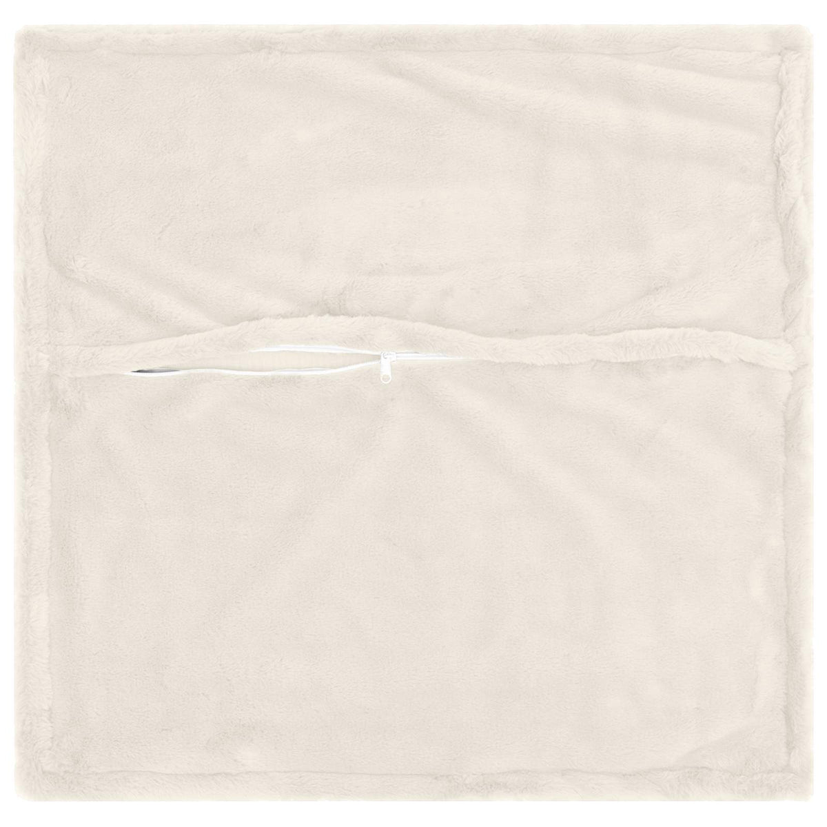 Pudebetræk 12 stk. HOUTEN Hvid 40 x 40 cm Faux Kanin Pels